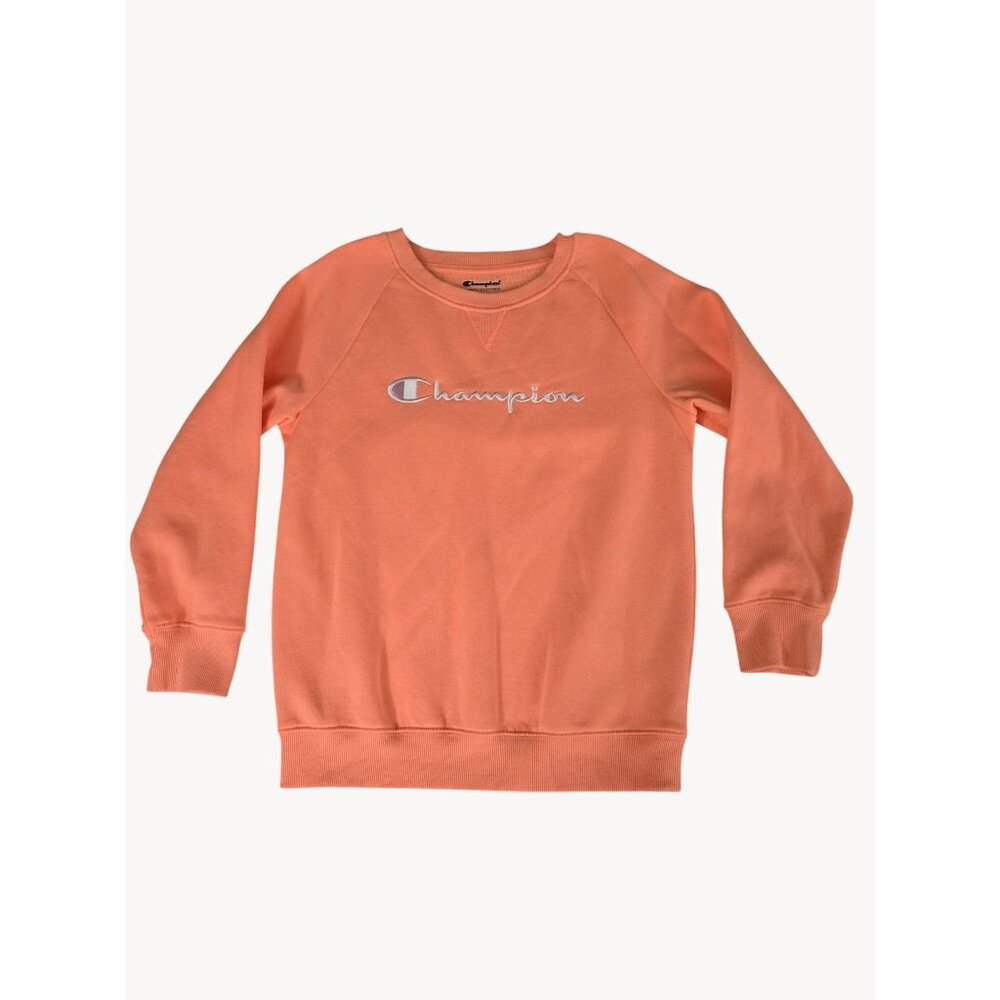 Girl's Peach Champion Athletic Sweatshirt Size XL - Preloved Excellent Condition